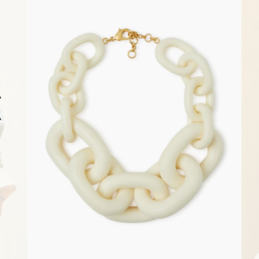 Tuckernuck Cream Necklace with Modern Abstract Design